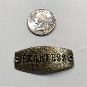 LENNY&EVA Sentiment statement mantra FEARLESS NWT